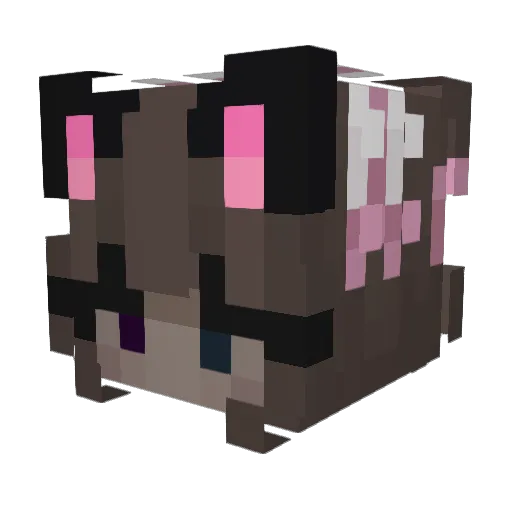 KubexioreQ Minecraft avatar head, 3D render