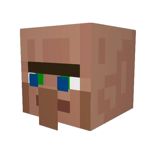 KubiWrobel Minecraft avatar head, 3D render