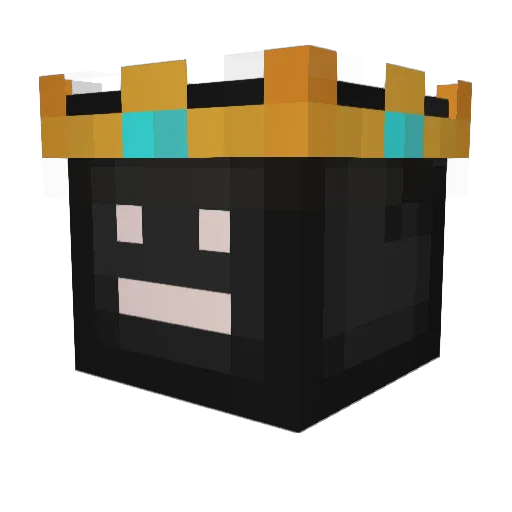 Kubichek Minecraft avatar head, 3D render