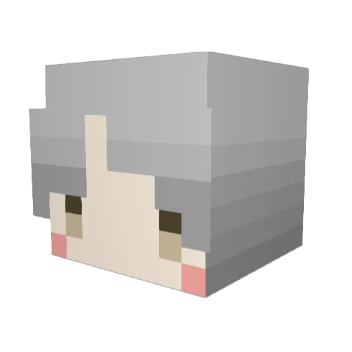 Kubik_Animations Minecraft avatar head, 3D render