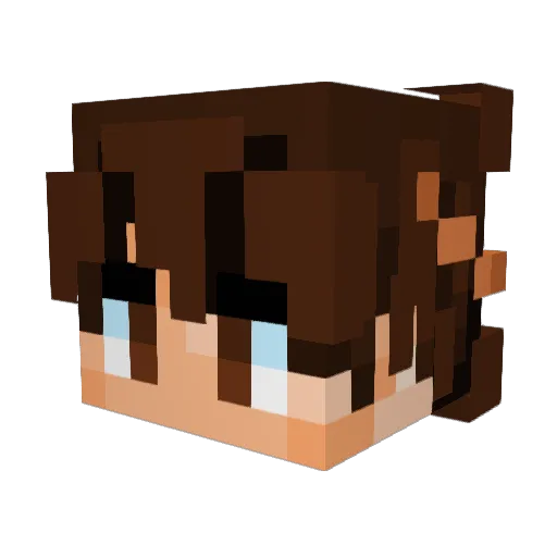 Kubisss15 Minecraft avatar head, 3D render