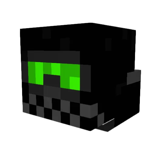 Kubix981 Minecraft avatar head, 3D render