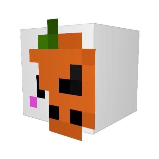 KubixRS Minecraft avatar head, 3D render