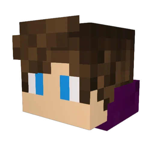 Kubixd77 Minecraft avatar head, 3D render