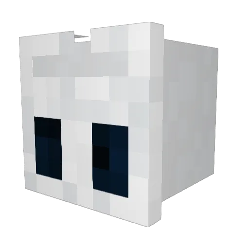 KubkoBlue Minecraft avatar head, 3D render