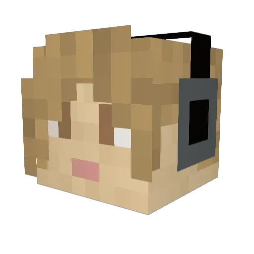 Kublai_Khan Minecraft avatar head, 3D render