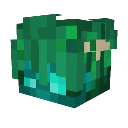 KuboloweMysli Minecraft avatar head, 3D render