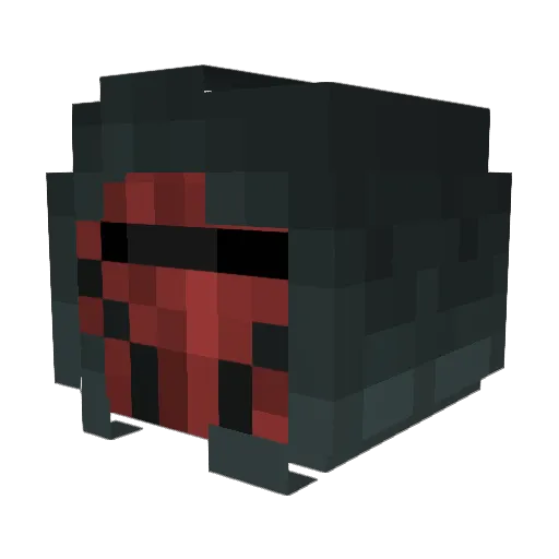 Kubosfakh Minecraft avatar head, 3D render