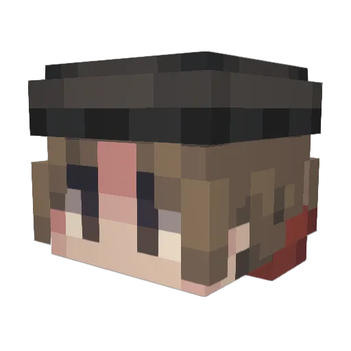 KubriX159 Minecraft avatar head, 3D render