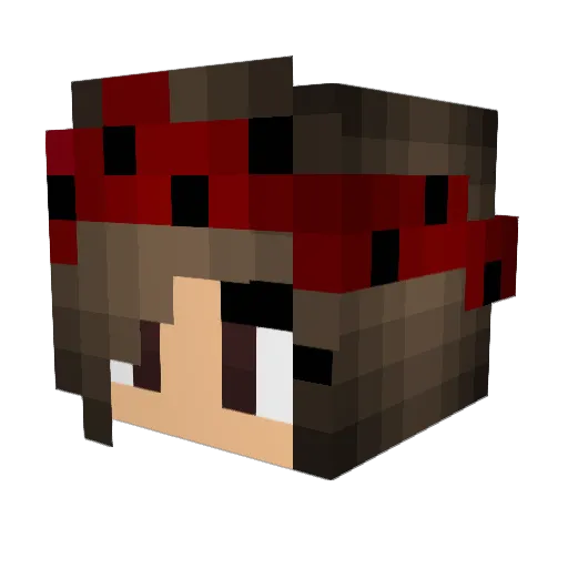 Kubula92 Minecraft avatar head, 3D render