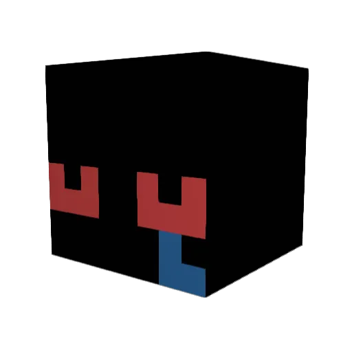 Kubuswtf Minecraft avatar head, 3D render