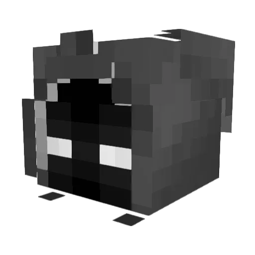 KubutronPL Minecraft avatar head, 3D render