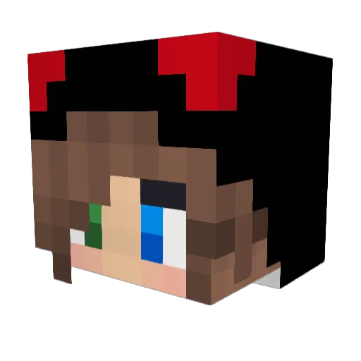 Kuchen__XX Minecraft avatar head, 3D render