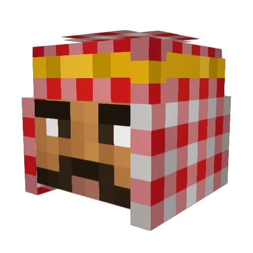 KuciK_Yt Minecraft avatar head, 3D render