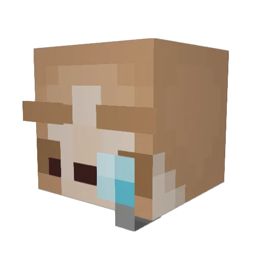 KuckucksNest129 Minecraft avatar head, 3D render