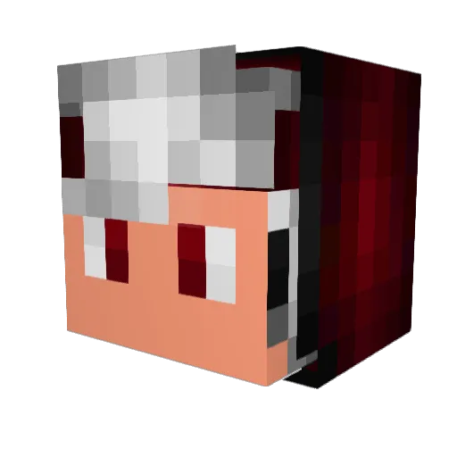 KucukRS Minecraft avatar head, 3D render