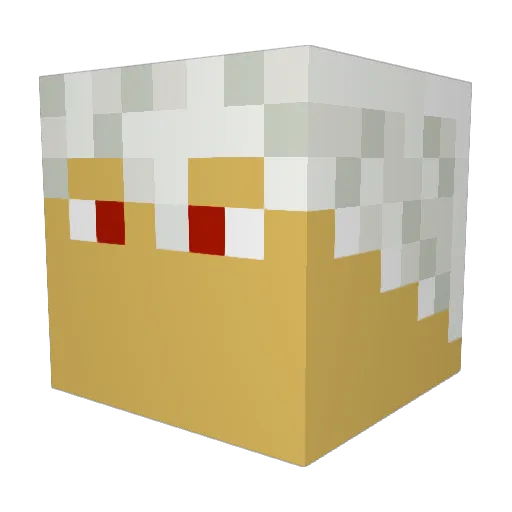 Kud03 Minecraft avatar head, 3D render