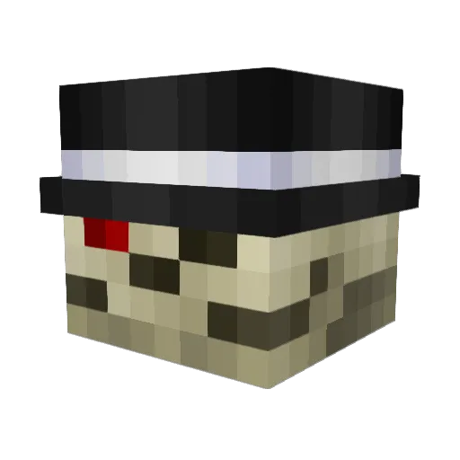 KuddlMuddel Minecraft avatar head, 3D render