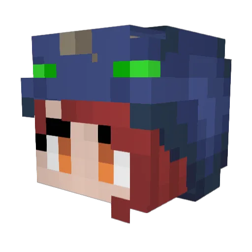 Kudiruka1106 Minecraft avatar head, 3D render
