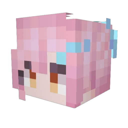 KudlemI Minecraft avatar head, 3D render