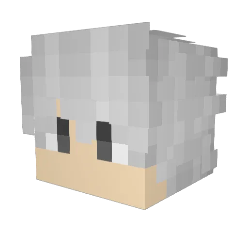 Kudo_VN Minecraft avatar head, 3D render