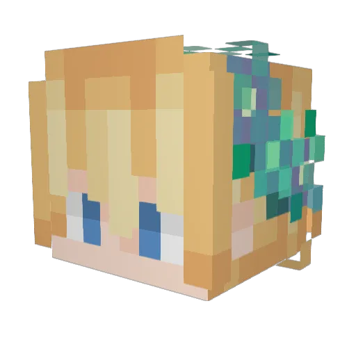 Kudoharu0702 Minecraft avatar head, 3D render