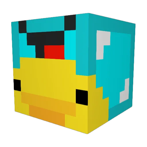 Kudrix80 Minecraft avatar head, 3D render