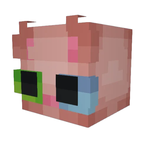 Kudryavyy Minecraft avatar head, 3D render