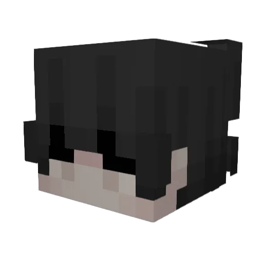 Kudul Minecraft avatar head, 3D render