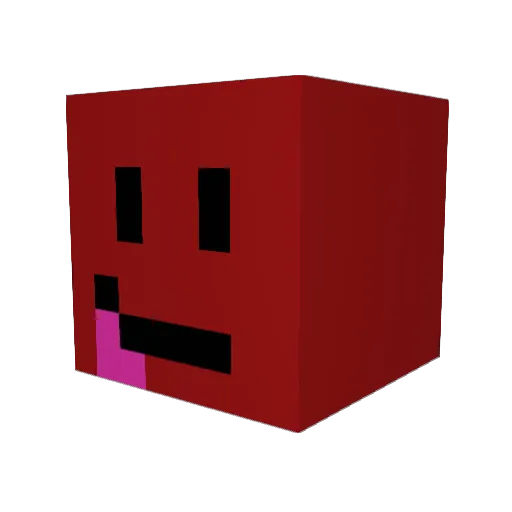 Kuduno Minecraft avatar head, 3D render