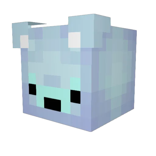 Kudur Minecraft avatar head, 3D render