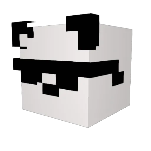 Kuduri Minecraft avatar head, 3D render