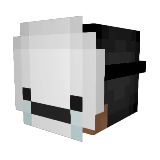 Kudzai Minecraft avatar head, 3D render