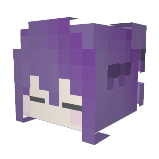 Kudzus666 Minecraft avatar head, 3D render