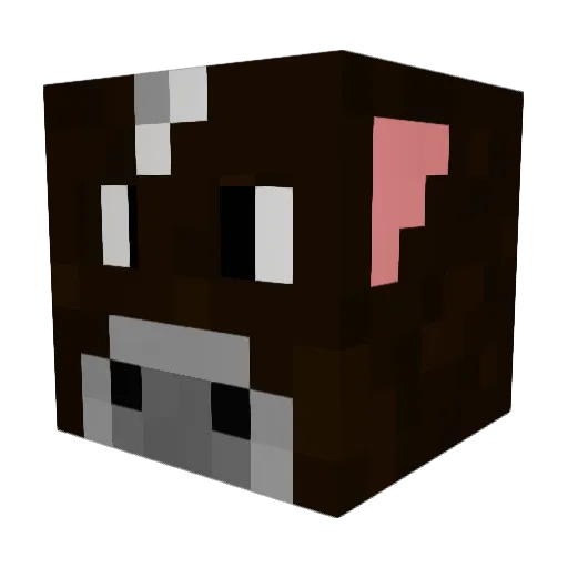 Kudzyy Minecraft avatar head, 3D render