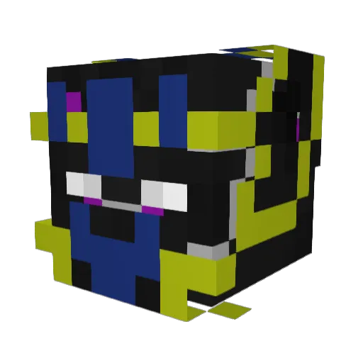 Kuebiko0 Minecraft avatar head, 3D render