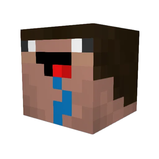 Kuecki8410 Minecraft avatar head, 3D render