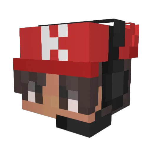 Kuecki_09 Minecraft avatar head, 3D render