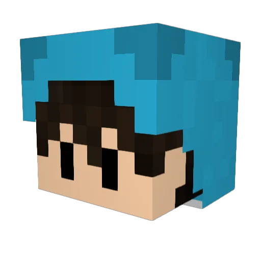 Kuenjai1002 Minecraft avatar head, 3D render
