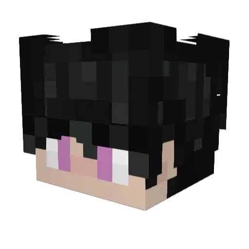 Kuerbisbuddy Minecraft avatar head, 3D render