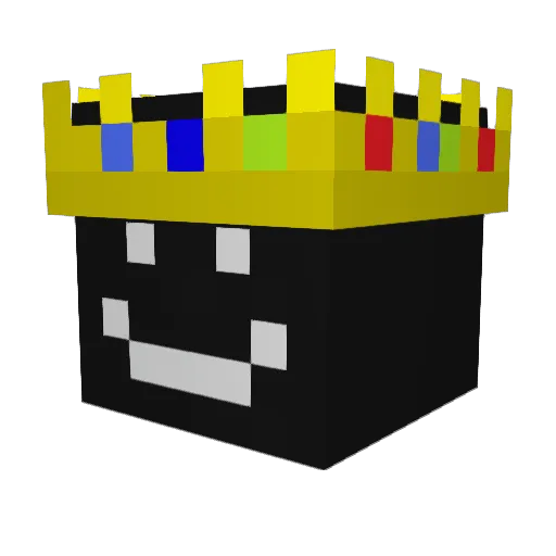 Kuety Minecraft avatar head, 3D render