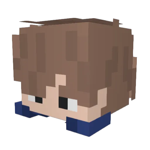 KueyTeow Minecraft avatar head, 3D render