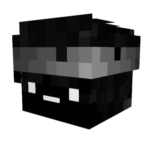 Kuffa06 Minecraft avatar head, 3D render