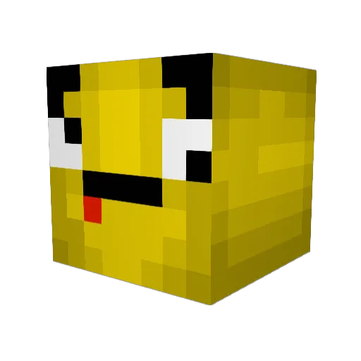 Kuffi09 Minecraft avatar head, 3D render