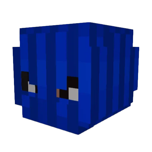 Kugar Minecraft avatar head, 3D render