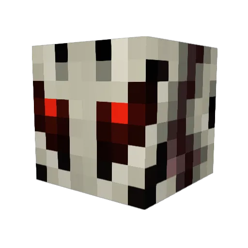 Kugaster Minecraft avatar head, 3D render