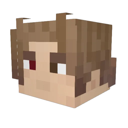 KugelGus Minecraft avatar head, 3D render