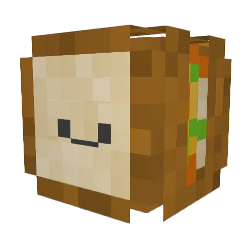 Kugler Minecraft avatar head, 3D render