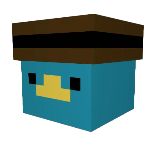 Kugmeister69 Minecraft avatar head, 3D render