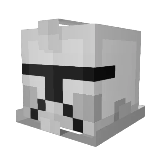 Kuhl3er_Helmut Minecraft avatar head, 3D render
